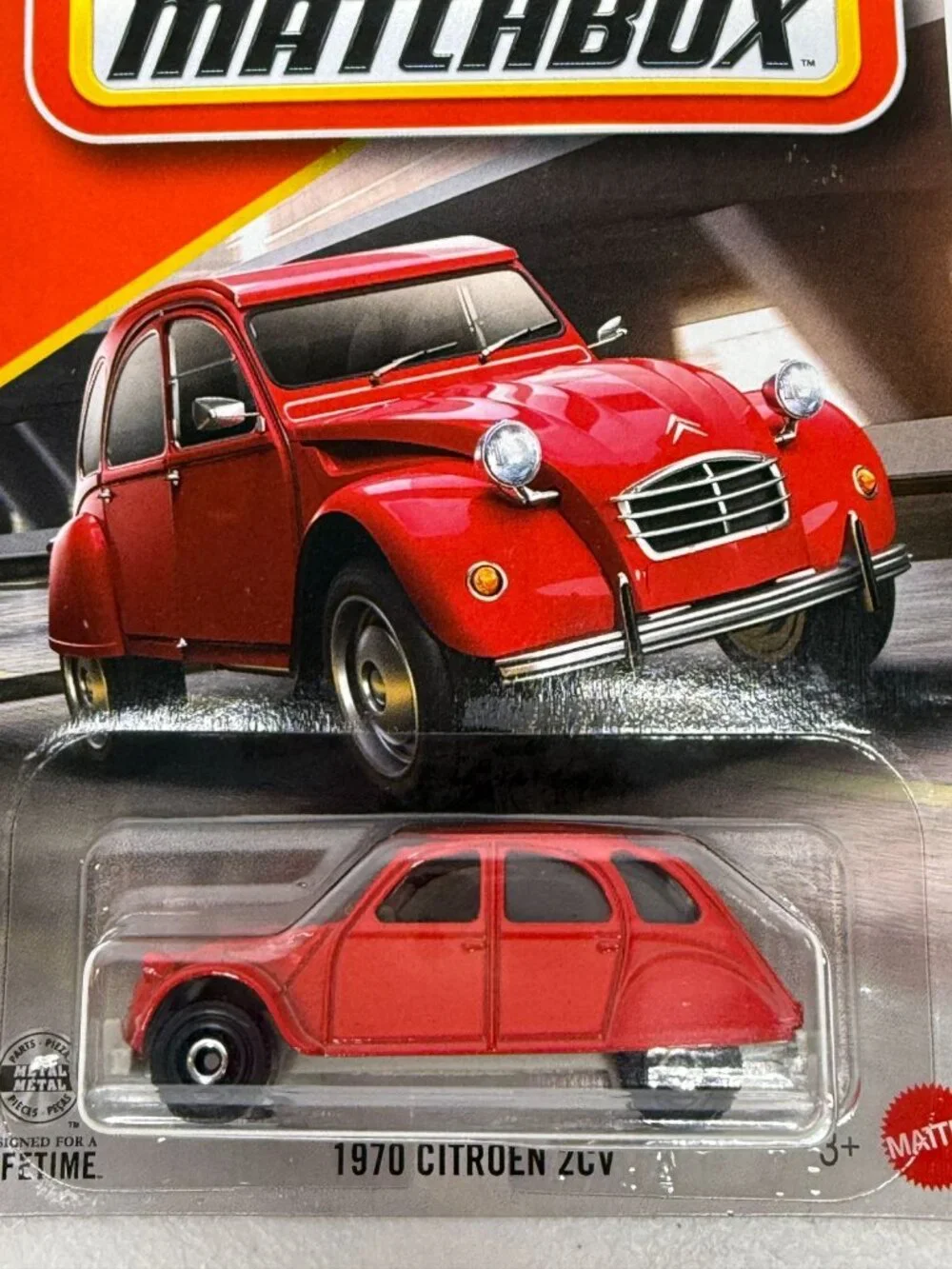 Matchbox 1970 Citroen 2CV Red 16/125 1:64 Diecast NOC